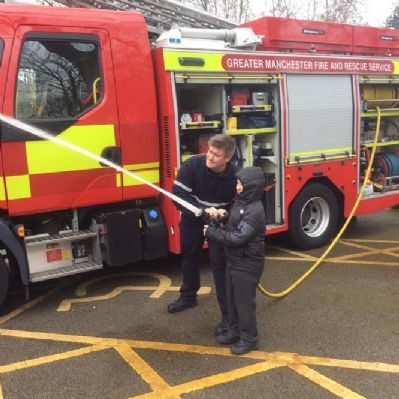 What a fantastic visit from the Fire Brigade today to finish Spring term!