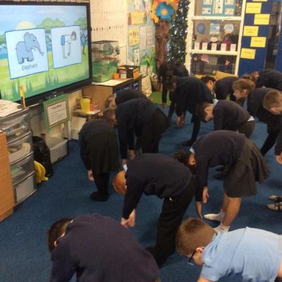 Great yoga in PE this half term!